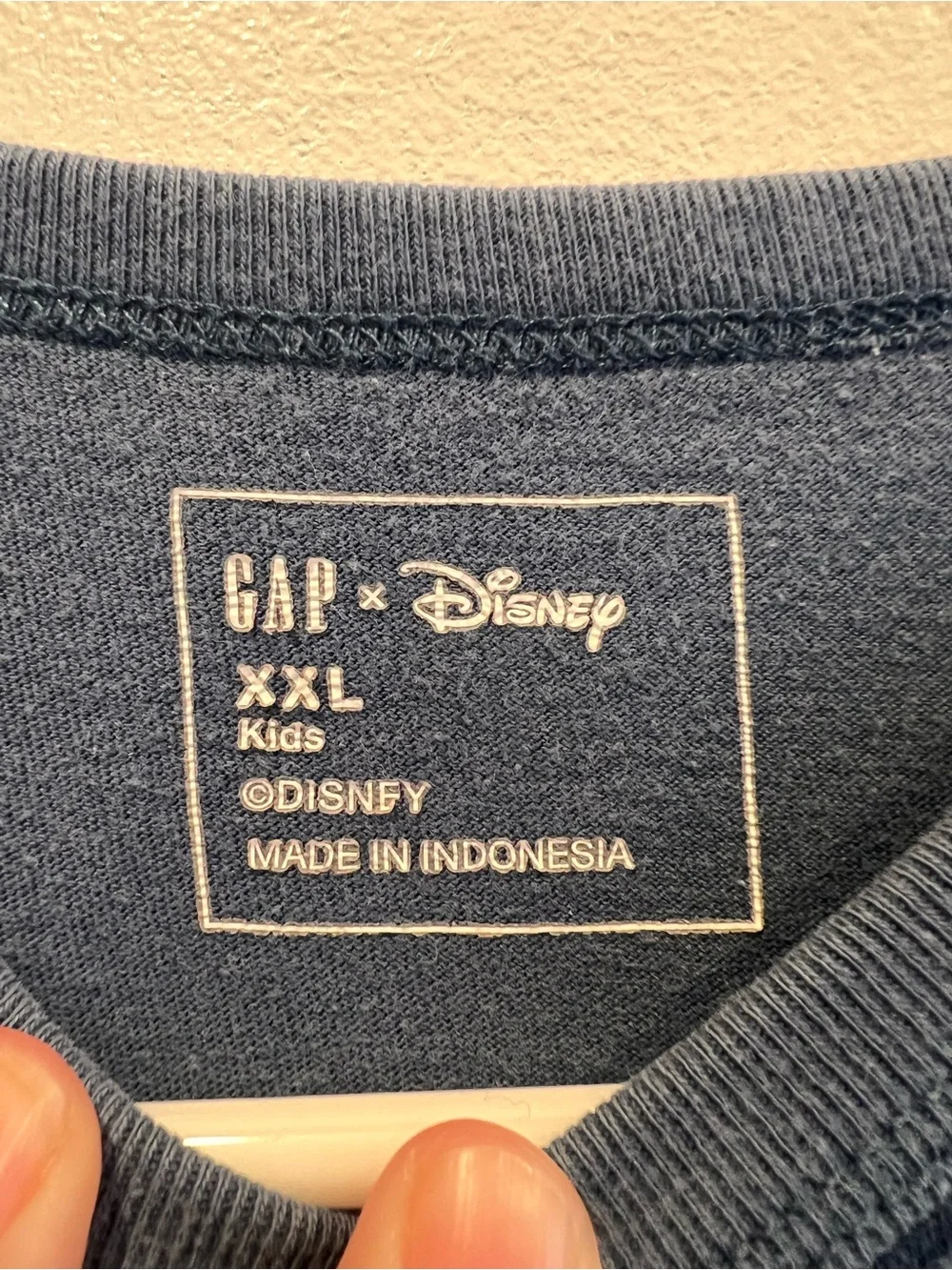 Gap x Disney Mickey Mouse Blue T Shirt Kids XXL 14-16 Fits Adult XS Small Cotton